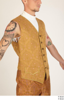   Photos Man in Historical Civilian suit 4 18th century medieval clothing tattoo upper body vest 0006.jpg